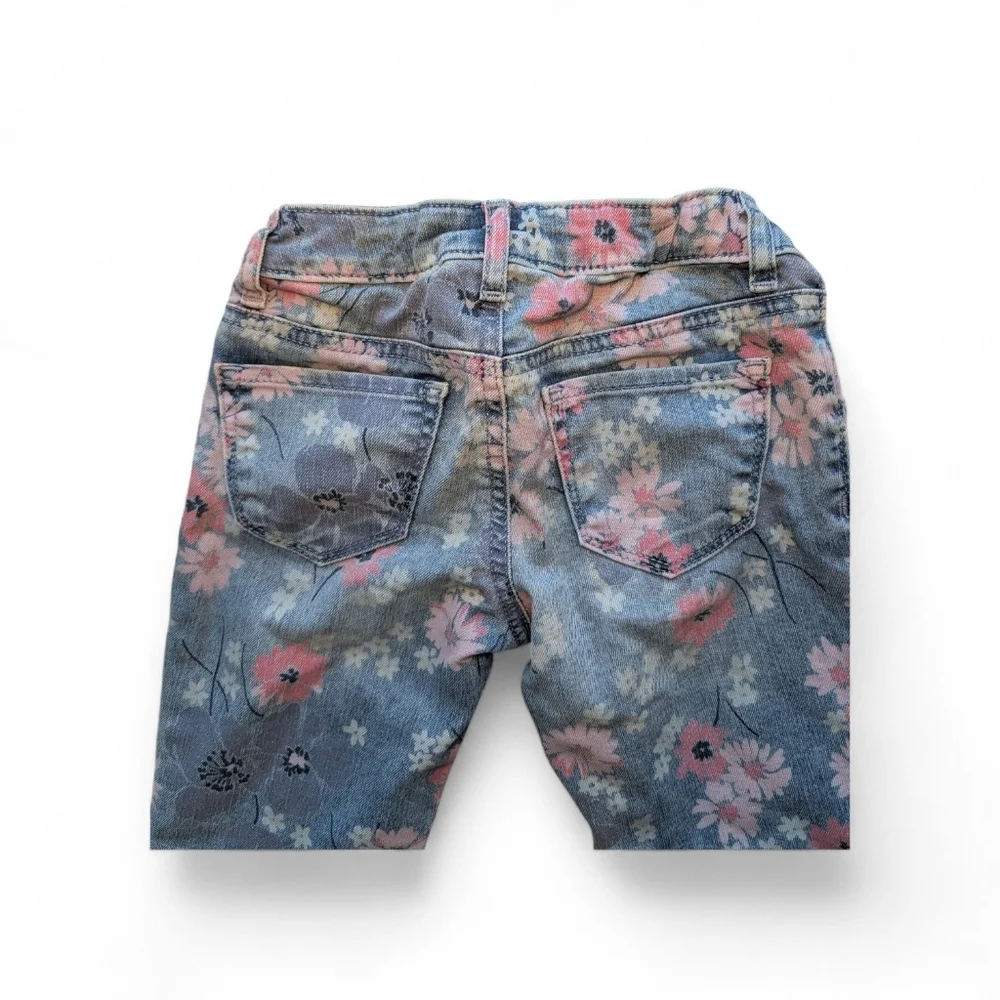 GAP Jeans Girl's Floral Print Skinny Jeans Cotton Casual Size 6